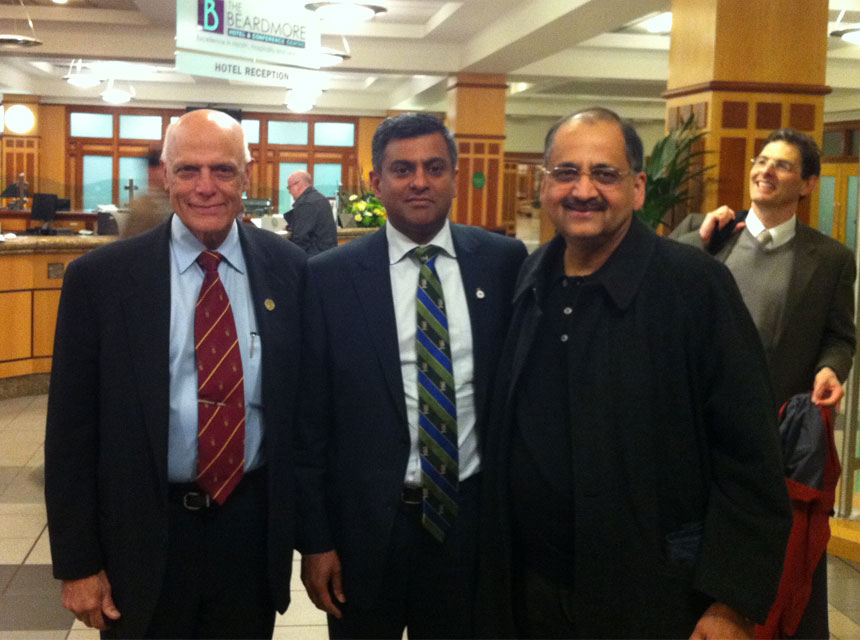 Mr Pimpalnerkar with Professor S Marwa (India) and C Renawat (USA)