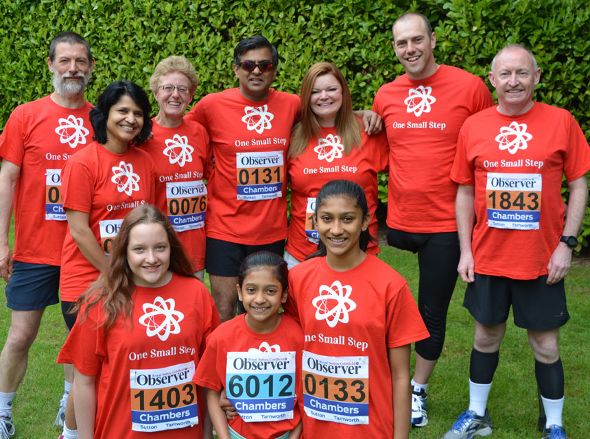 Mr Pimpalnerkar taking part in the Sutton Fun Run in 2016